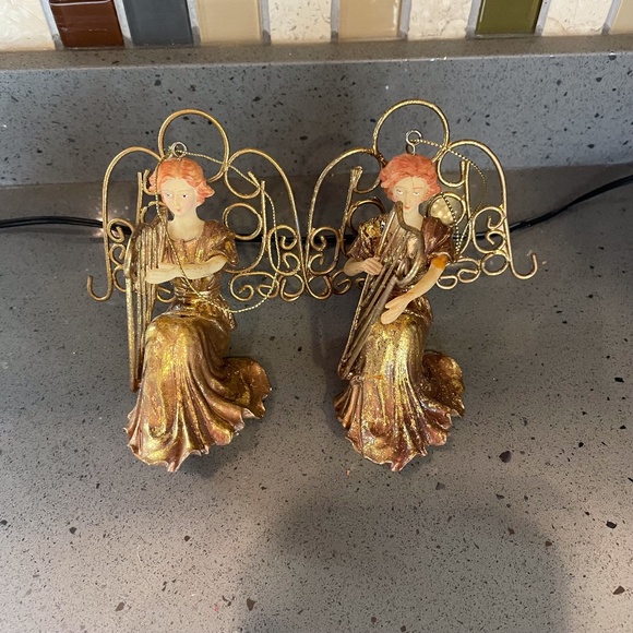 Vintage metallic angel ornament - Picture 1 of 6